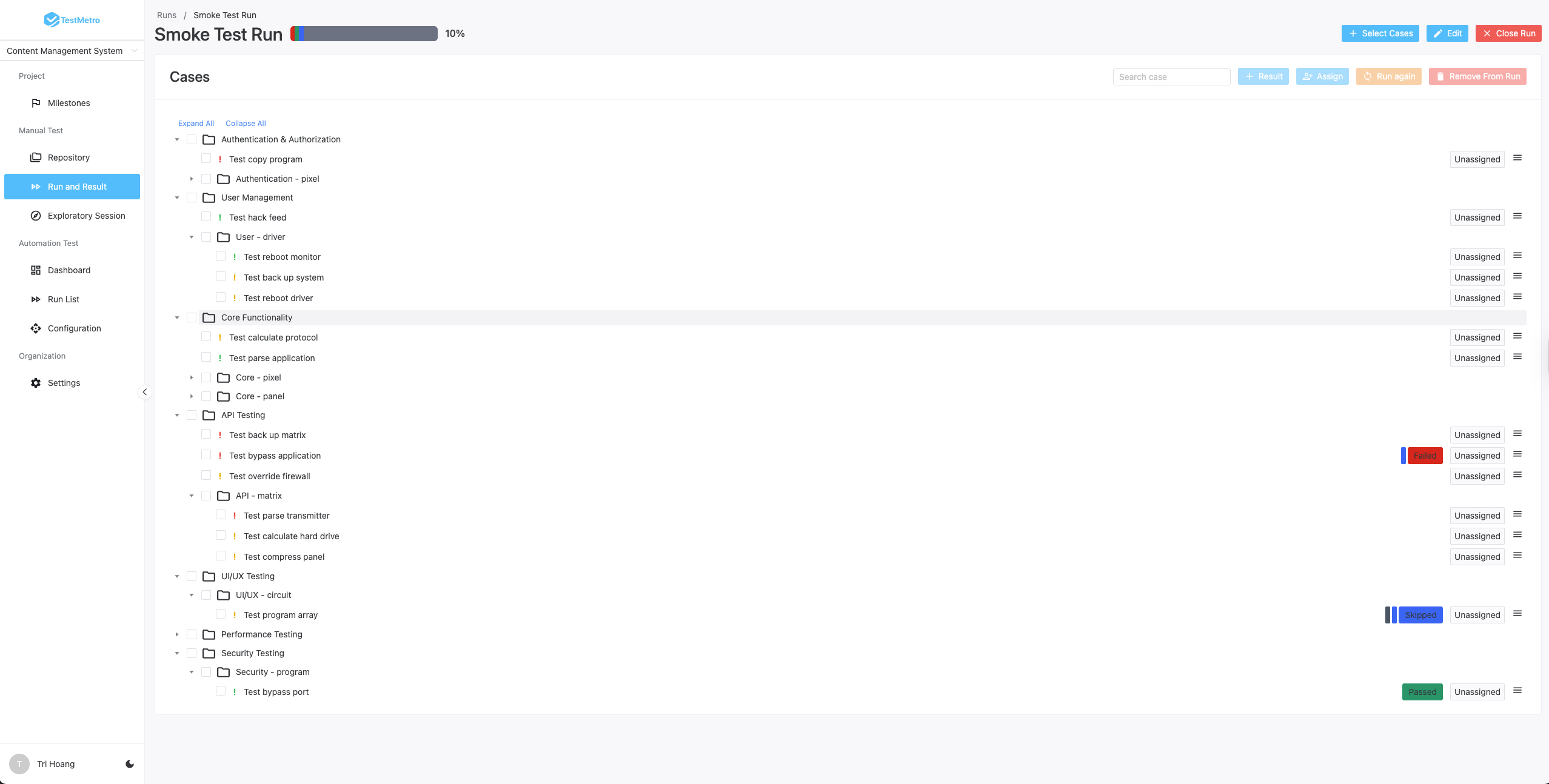 Test Results